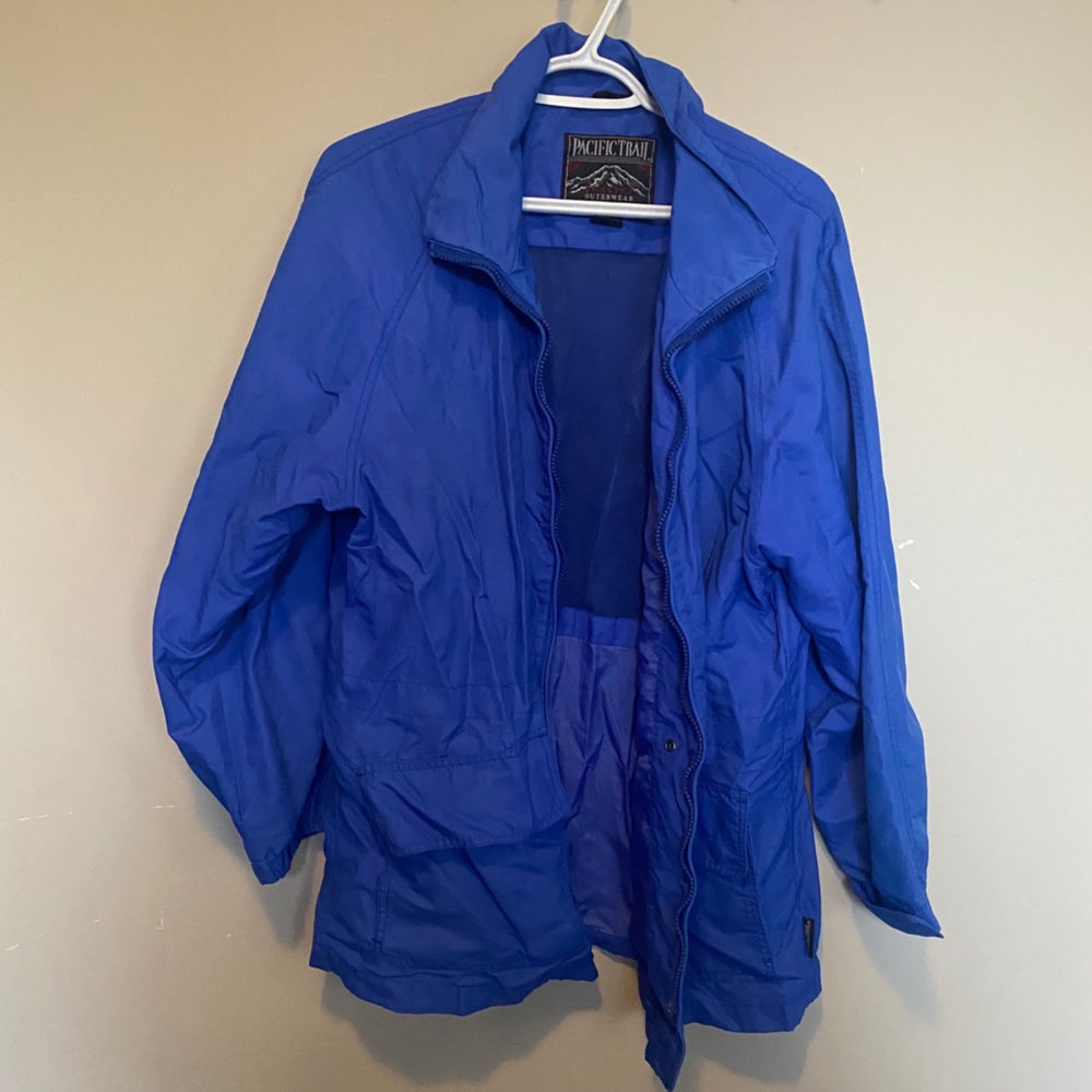 Blue windbreaker